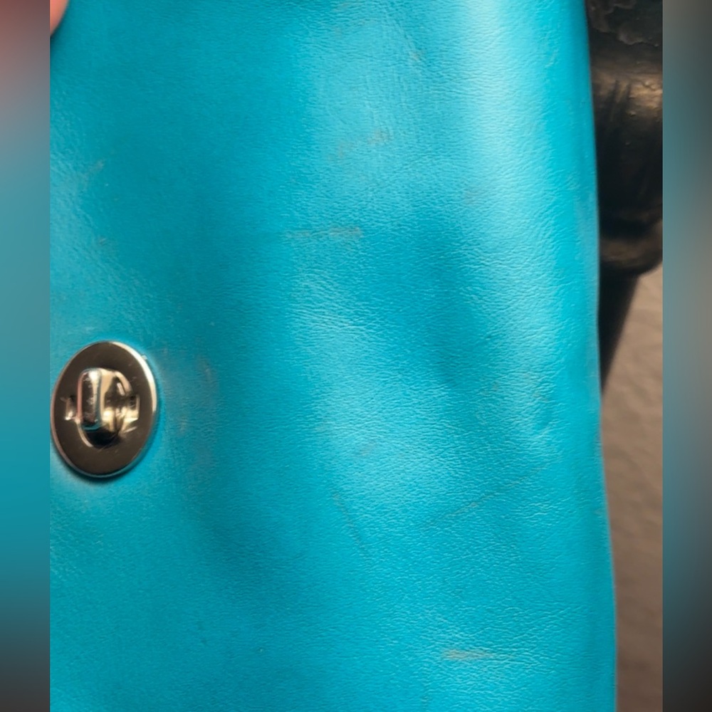 Coach legacy Penny Turnlock Crossbody vintage turquoise color - Picture 11 of 13